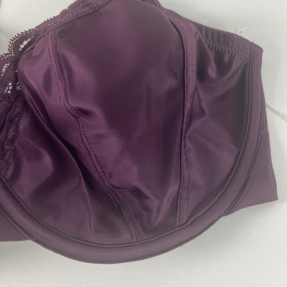 Bare Necessities Bra Women 44G Purple Lace Satin Underwire Lingerie NWT B44 - Picture 11 of 15